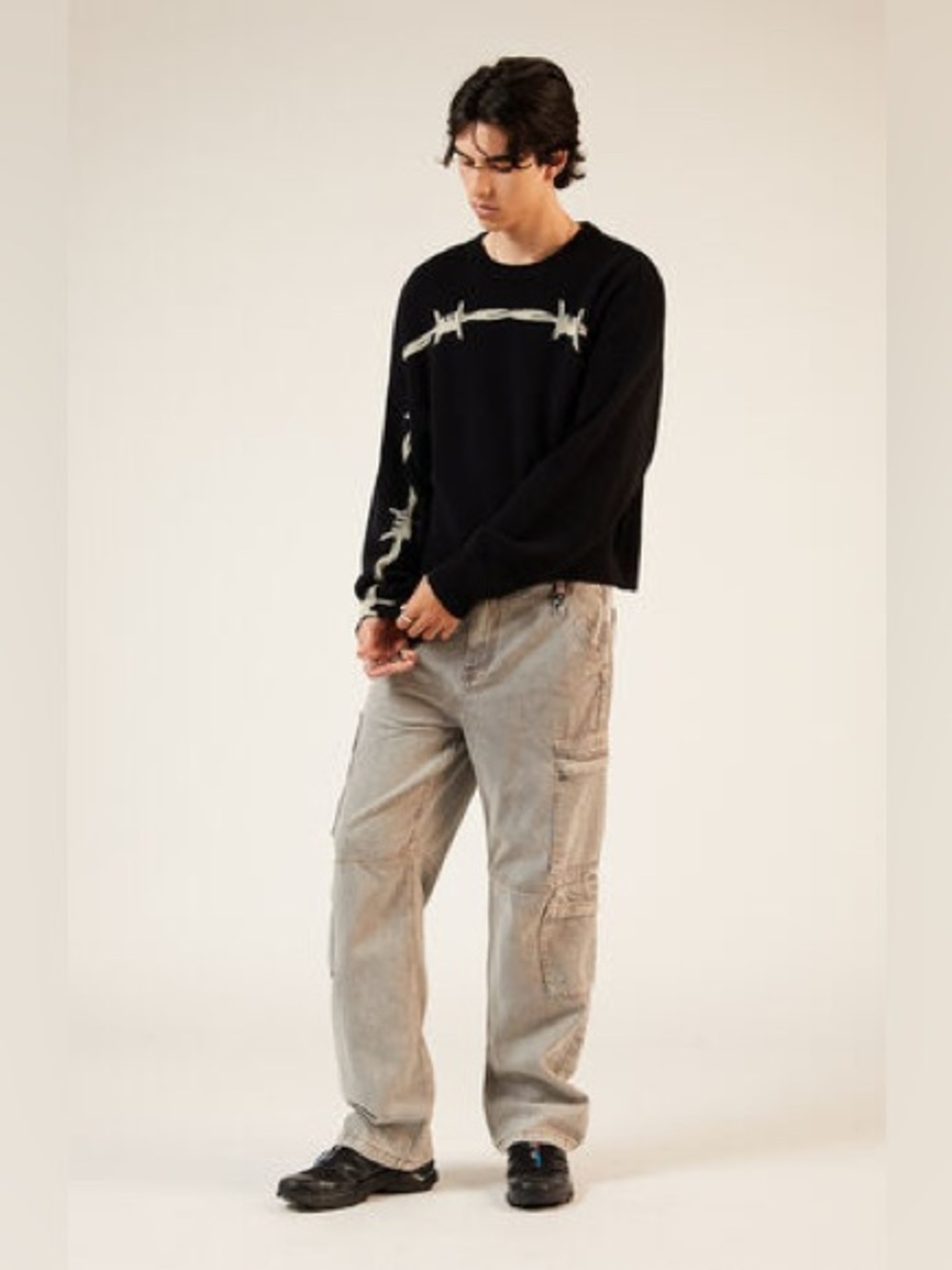 Pacsun Stay Out Boxy Fit Sweater Sz L Men’s 
(Sep A-1)